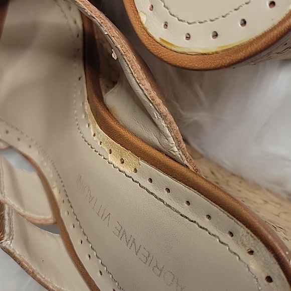 1.ADRIENNE VITTADINI Corral Cork Wedge Sandal Size 6 - Picture 11 of 11